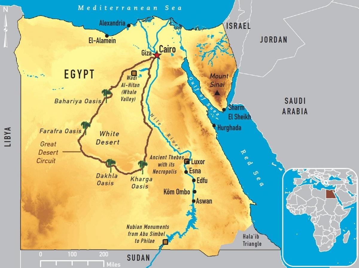 Каир на карте мира