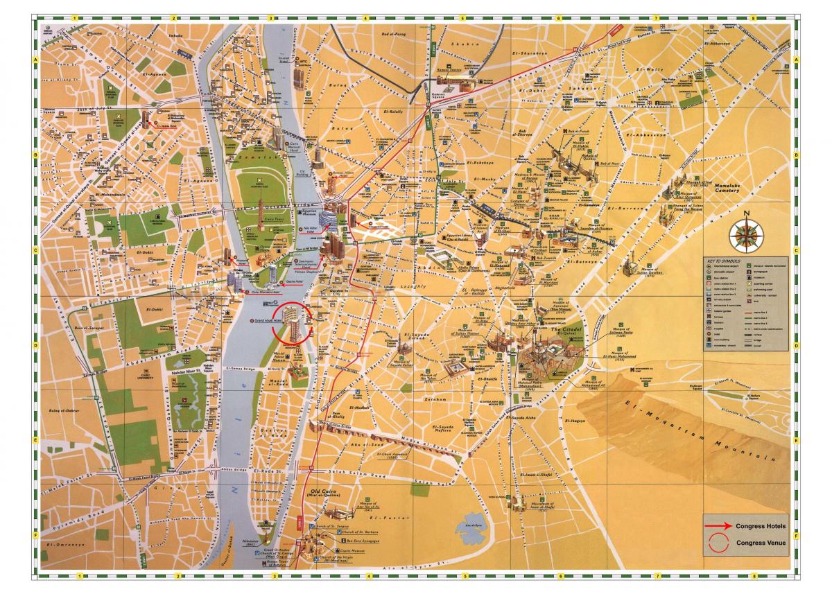 Каир достопримечательности карта
