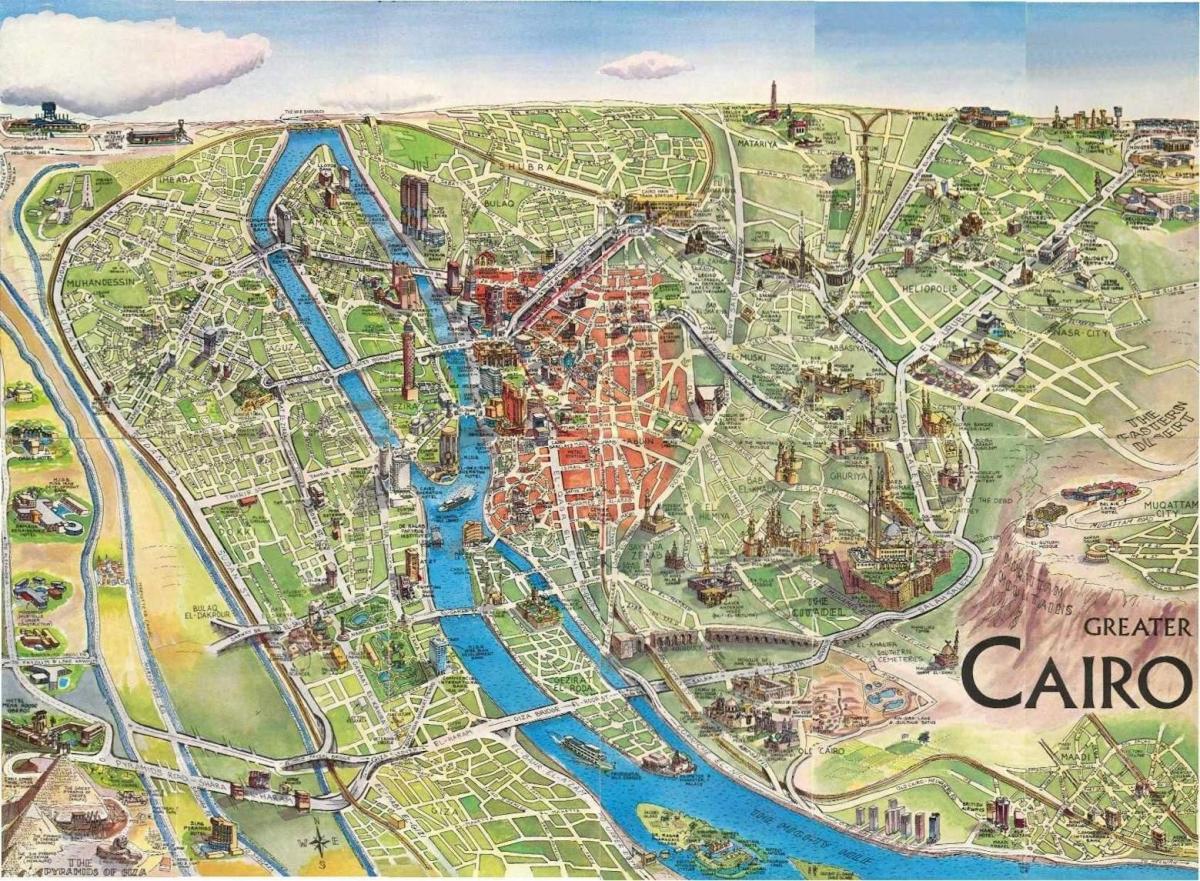 Карта старого Каира