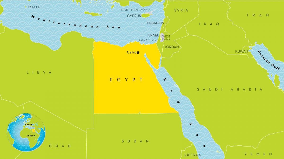 столица Египта на карте