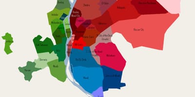 Окрестности Каира карте