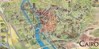 Карта старого Каира