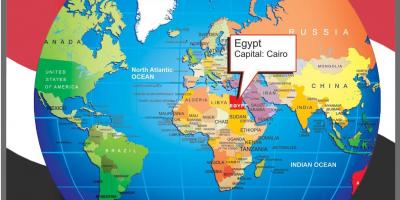Расположение Каир на карте мира