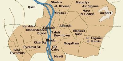Карта Каира и окрестностей