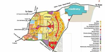 Карта нового города Каир 